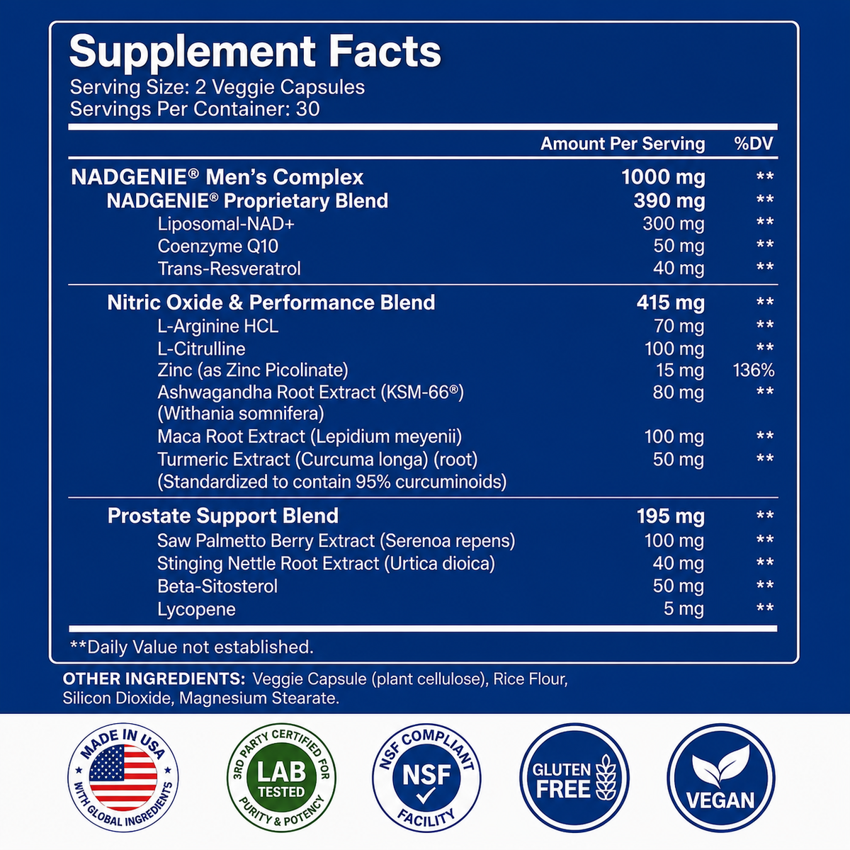 PrimeCell - Herbal NAD+ Capsules
