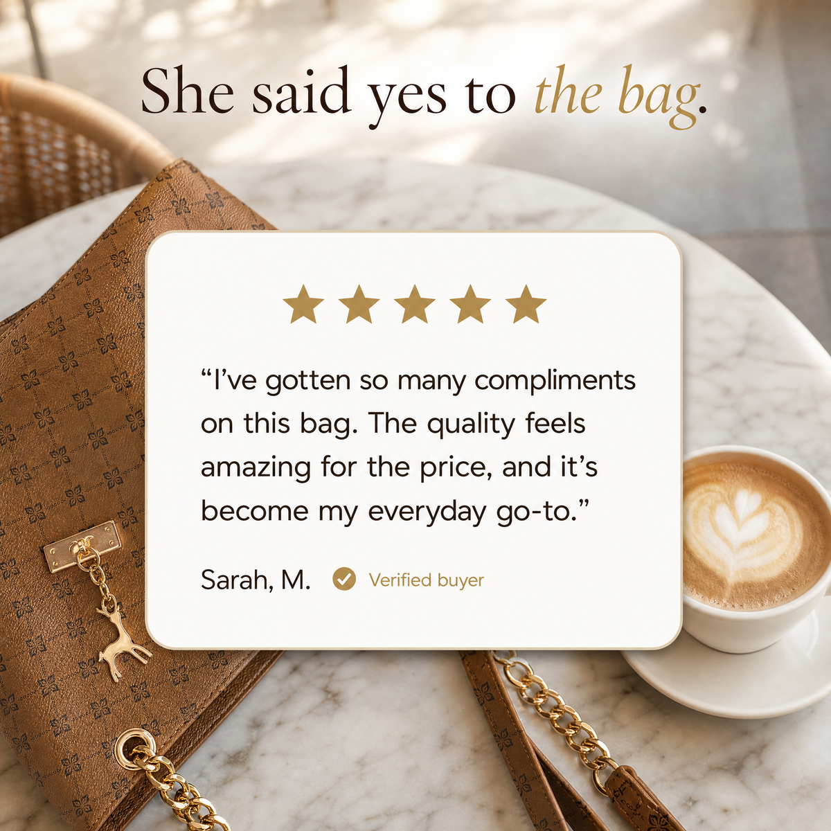 Aurélle™ Signature Shoulder Bag