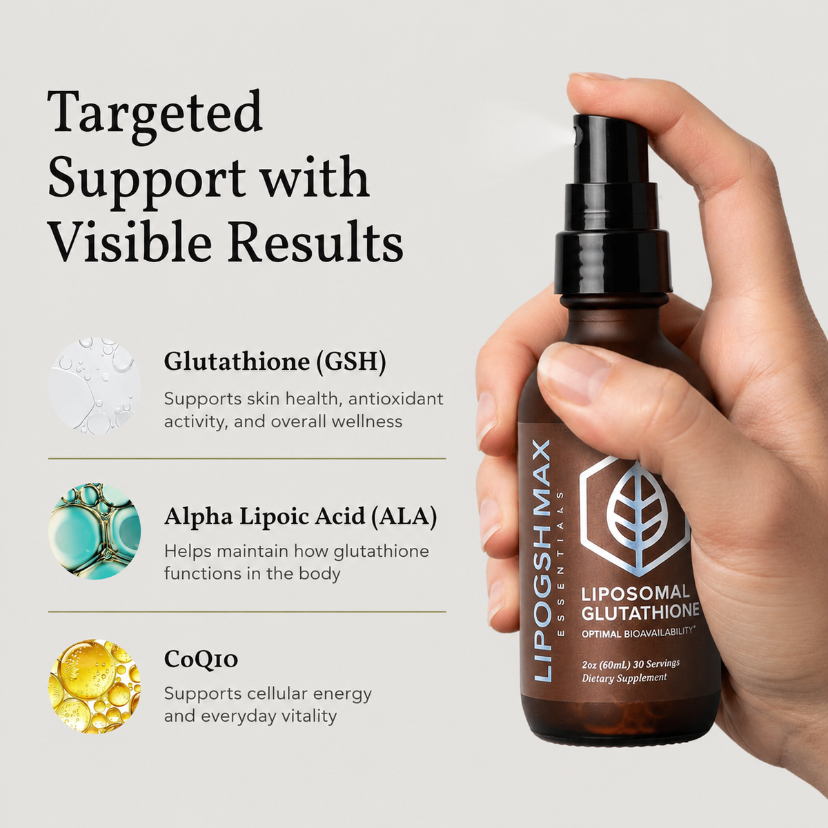 Advanced Liposomal Glutathione Spray for Daily Defense & Glow
